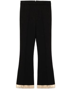 Cynthia Rowley Hem Flared Pants - Black