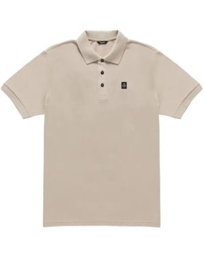 Refrigiwear New Main Logo-Patch Short-Sleeve Polo Shirt - Natural