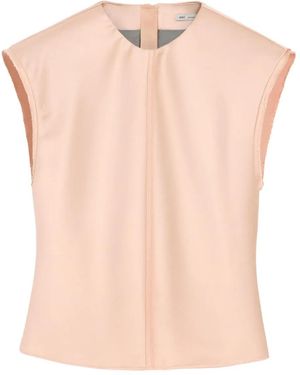 Ami Paris Raw-Edge Sleeveless Top - Pink