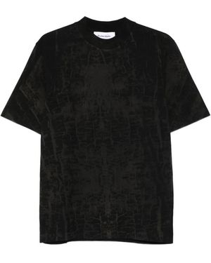 Etudes Studio Cracked Cotton T-Shirt - Black