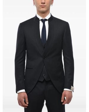 Corneliani Mandarin-Collar Three-Piece Suit - Blue