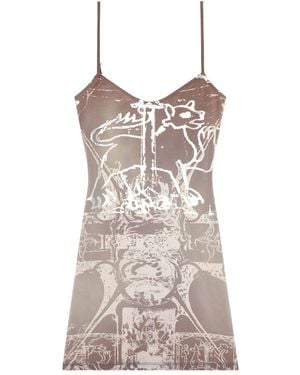 DIESEL D-Longy Mini Dress - Brown