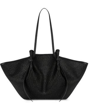 Yuzefi Large Mochi Leather Shoulder Bag - Black