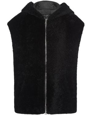 Prada Weste Aus Faux Shearling - Schwarz