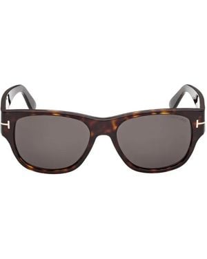 Tom Ford Cassius-02 Rectangle-Frame Sunglasses - Grey