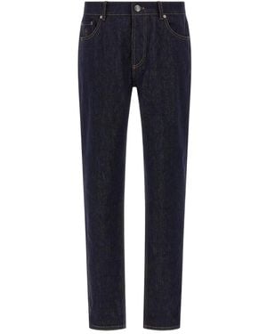 Brunello Cucinelli コントラストステッチ ジーンズ - ブルー