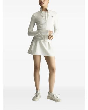 adidas By Stella McCartney Vestido Con Logo Estampado Y Abertura - Blanco