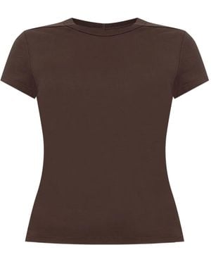 Rick Owens Seam-Detail T-Shirt - Brown