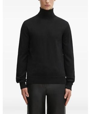 MM6 by Maison Margiela Roll-Neck Jumper - Black