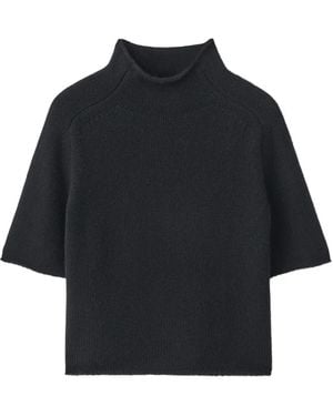 Lisa Yang Fride Short-Sleeve Top - Blue