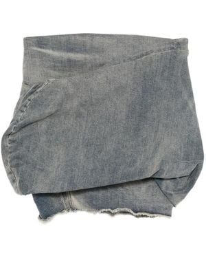 Rick Owens Minigonna Drappeggiata - Grigio