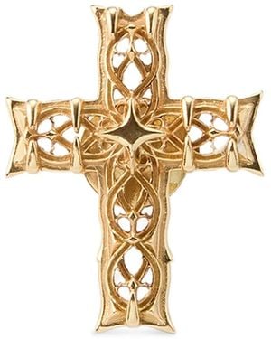 Emanuele Bicocchi Notre-Dame Cross Brooch - Metallic