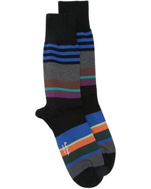 Paul Smith Gestreifte Socken - Blau