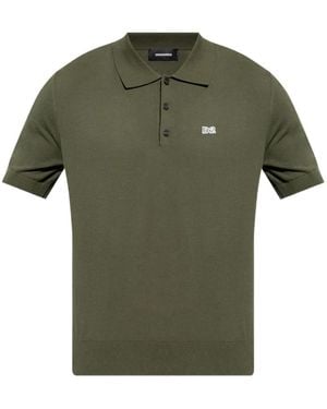 DSquared² Logo-Embroidered Polo Shirt - Green
