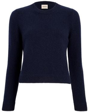 KHAITE Leta Cashmere Sweater - Blue
