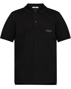 Givenchy Poloshirt mit Logo-Patch - Schwarz