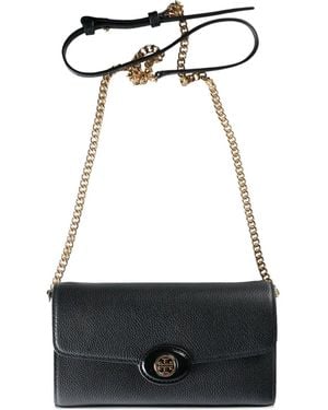 Tory Burch Leather Chain-Strap Mini Bag - White