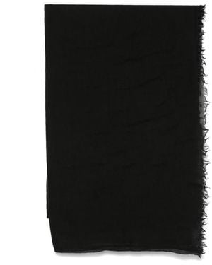 Rick Owens Ausgefranster Emily Schal - Schwarz