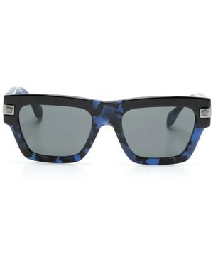 Versace Classic Top Sonnenbrille Mit Eckigem Gestell - Blau