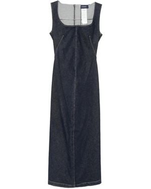 Sportmax Zip-Fastening Denim Dress - Blue