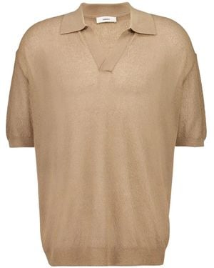 Commas Fine-Knit T-Shirt - Natural