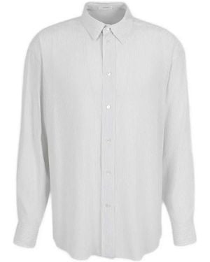 The Row Pinstripe Button Shirt - White