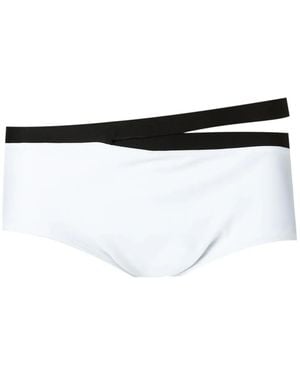 Amir Slama Cut Out Detail Trunks - White