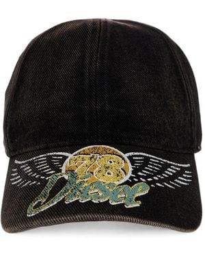 DIESEL C-Zanzy Logo-Print Baseball Cap - Black