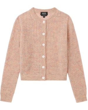 A.P.C. Cárdigan con botones - Rosa