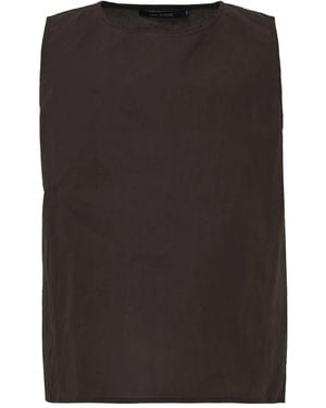 Sofie D'Hoore Sleeveless Side-Split Top - Black