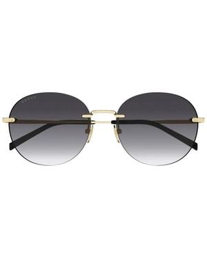 Gucci Round-Frame Sunglasses - Black