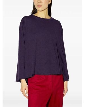 Liviana Conti Crew-Neck Long-Sleeve Jumper - Blue