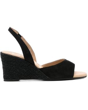 Manebí Wedge Slingback Sandals - Black