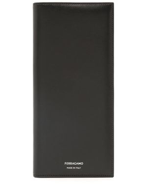 Ferragamo Portafoglio Con Logo - Nero