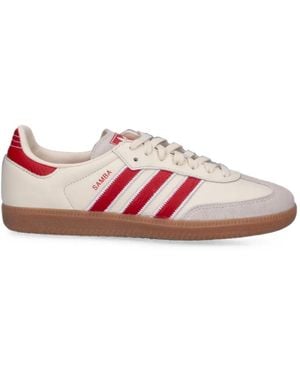 adidas Samba Leather Sneakers - Pink