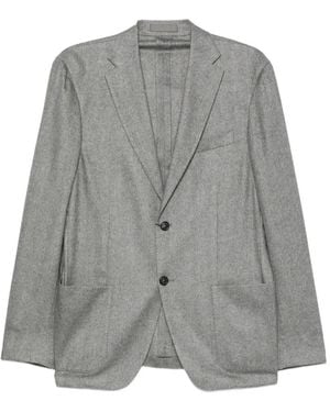 Corneliani Whisper Herringbone Blazer - Grey