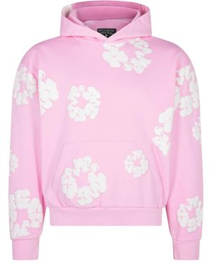 DENIM TEARS The Cotton Wreath "Powder" Hoodie - Pink