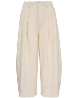 Renli Su Pantaloni Midi - Bianco