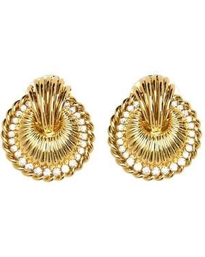 Alessandra Rich Polished-Finish Earrings - Metallic