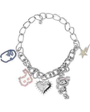 A Bathing Ape Charm-Embellished Chunky-Link Necklace - Metallic