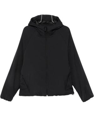 Laminar Hooded Raglan-Sleeve Jacket - Black