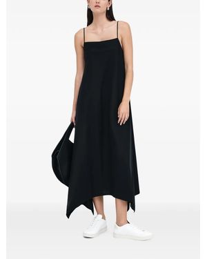MARCELLA Asymmetrisches Pelham Kleid - Schwarz