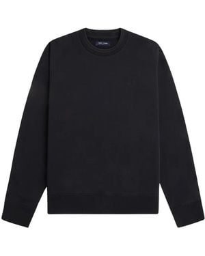 Fred Perry Embroidered-Logo Sweatshirt - Blue