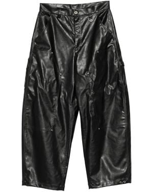 TEAM WANG design Reset Wide-Leg Trousers - Grey