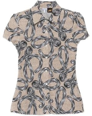 Loewe X Paula's Ibiza Anagram-Print Shirt - Grey
