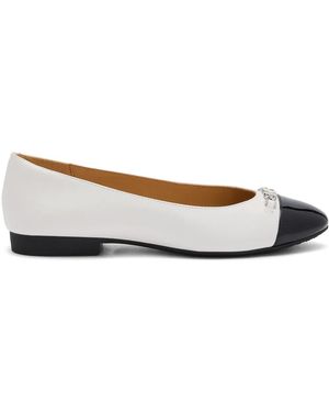 MICHAEL Michael Kors Rebecca Ballet Flats - White