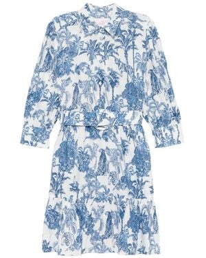 MC2 Saint Barth Belted Mini Dress - Blue