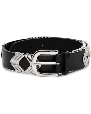 Isabel Marant Ceinture Tehoria En Cuir - Noir