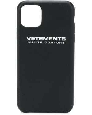 Vetements Logo Iphone 11 Pro Case - Black