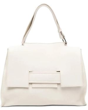 SOMMET My Way S Structured Leather Small Shoulder Bag - White